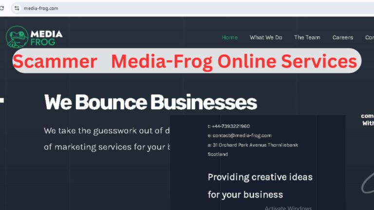 Media-Frog.com is a Scammer