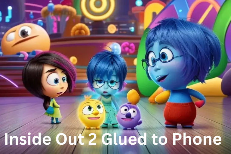 Inside Out 2 Glued to Phone